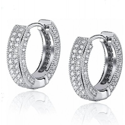 10mm Iced Hoop Earring